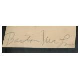 G Men Barton MacLane original signature
