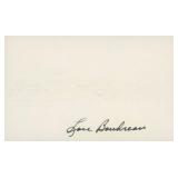 Lou Boudreau original signature