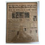San Bernardino Sun Sports Section Newspaper...