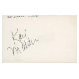 On the Waterfront Karl Malden signature cut -