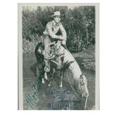 Western Cowboy Monte Hale Signed 5x7 Photo JSA...
