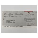 Author Delores Phillips signed check