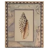 Vintage Lighthouse Seashell Art Print