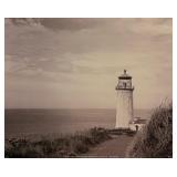 Black and White Lighthouse Art Print