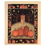 Vintage Country Fall Pumpkin Farmhouse Art Print