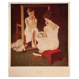 Norman Rockwell Girl At the Mirror Art Print