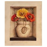 French Country Poppies Floral Art Print