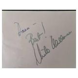 60 Minutes Mike Wallace autograph