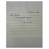 Dr. Grollman signed note