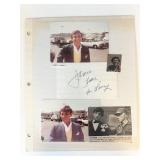 Jamie Farr signed photo album page