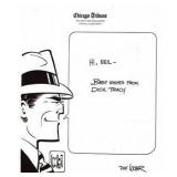 Dick Tracy Dick Locher Signed  8.5x11 Chicago...