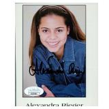 Alexandra Rieger signed photo. JSA Authenticated