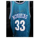 Charlotte Hornets Alonzo Mourning Signed Jersey