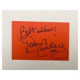 Cinematographer Dean Cundey original signature