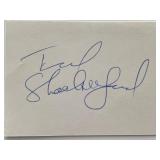 Ted Shackelford original signature cut