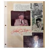 Arthur Godfrey Original Photo Album Page and...