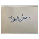 MLB Star Hank Sauer original signature cut