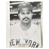 NY Yankees Chris Chambliss signed photo