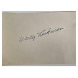 MLB Whitey Lockman original signature