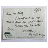 Cocoon Hume Cronyn signed postcard