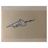 Cheers Ted Danson signature cut. GFA Authenticated