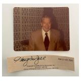 Harry von Zell photo and original signature