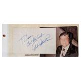Gordon MacRae Original Signature and Photo.