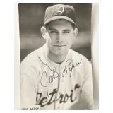 Detroit Tigers John Lipon signed photo