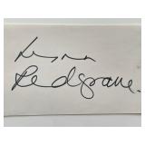 Lynn Redgrave original signature cut
