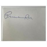 MLB Preacher Roe original signature cut