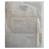 Music producer Leonard Sillman signed letter