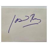Comedian Joan Rivers original signature cut