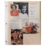 Richard Simmons Photo Album Page with signature...