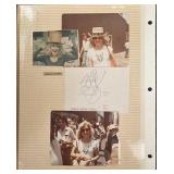 Stella Parton photo album page with cut