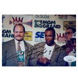 Sugar Ray Leonard Signed 4x6 Matte Photo