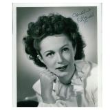 Actress Geraldine Fitzgerald Signed Photo
