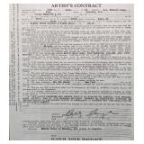 Dolly Dumplin Signed Artists Contract