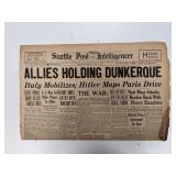 Allies Holding Dunkerque Seattle Post 1940...
