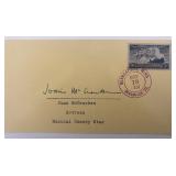 Good News Actress Joan McCracken signed note