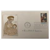 Cardinal Humberto Medeiros signed envelope