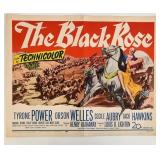 The Black Rose vintage 1950 movie poster