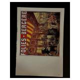 Paris France Follies Bergere Vintage Art Print