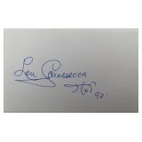 Basketball HOF Lou Carnesecca signature