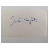 John Bromfield original signature