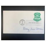 Bettye Louise Ackerman signed first day cover
