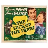 The Luck of the Irish vintage movie poster