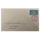 Skating Star Evelyn Chandler signed envelope