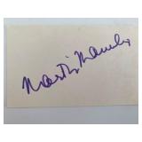 Martin Manulis original signature