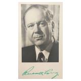 US Senator Russell Long signed photo
