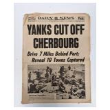 Daily News 1944 Vintage Newspaper